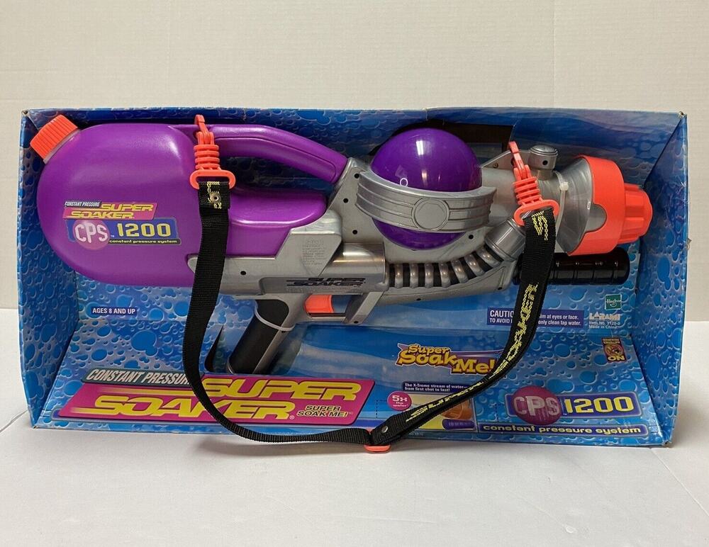 RARE 1999 Larami SUPER SOAKER CPS 1200 Squirt Gun Water Toy Vintage NEW IN BOX